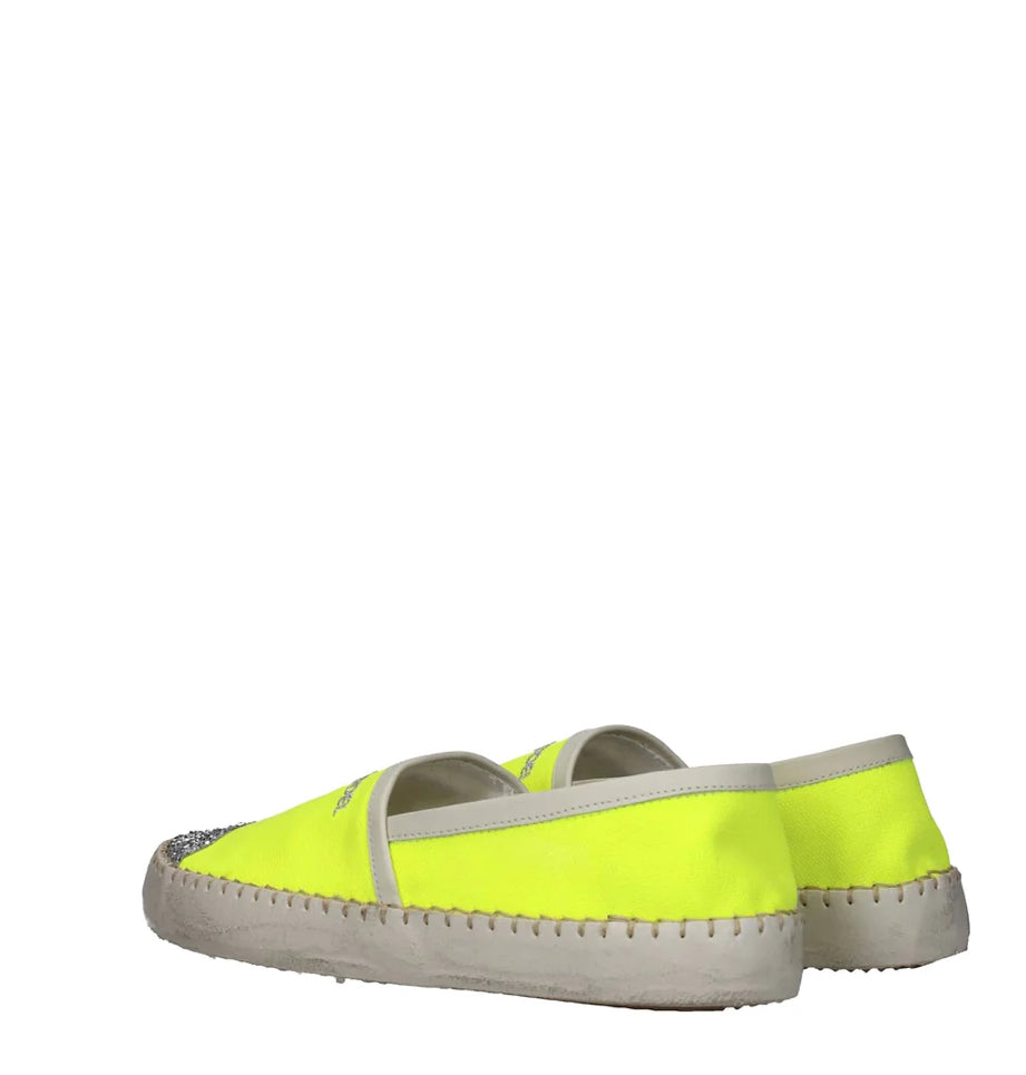 Philippe Model Marseille Glitter-Toecap Espadrilles - Yellow