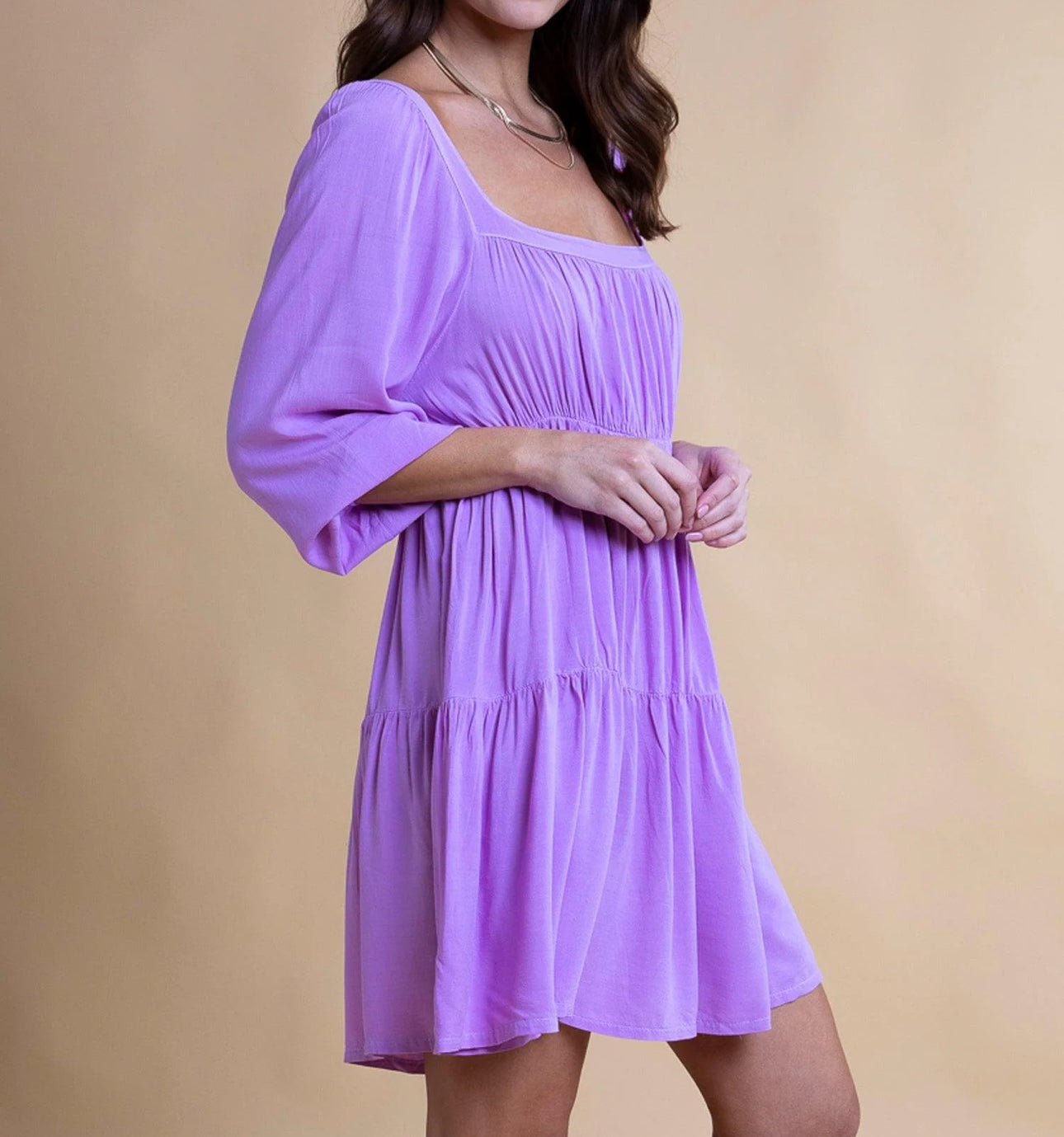 Yana K Seraphina Mini Dress - Lilac