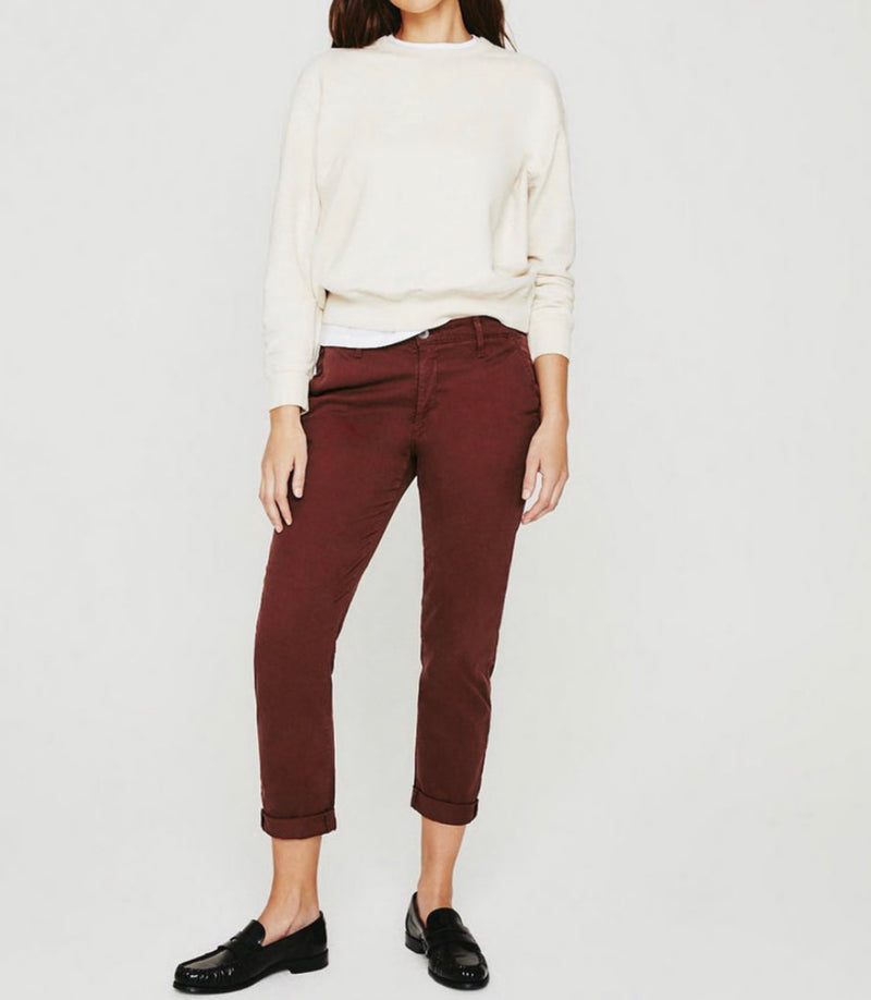 AG Jeans Caden Trouser - Dark Sangria