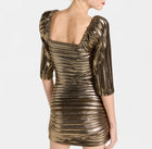 LoveShackFancy Thompson Dress - Gold