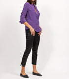 Equipment Femme Slim Signature Silk Shirt - Tillandsia Purple