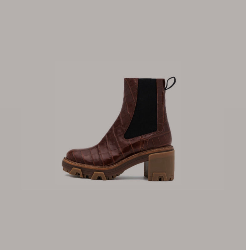 rag & bone Shiloh Chelsea - Brown Croc