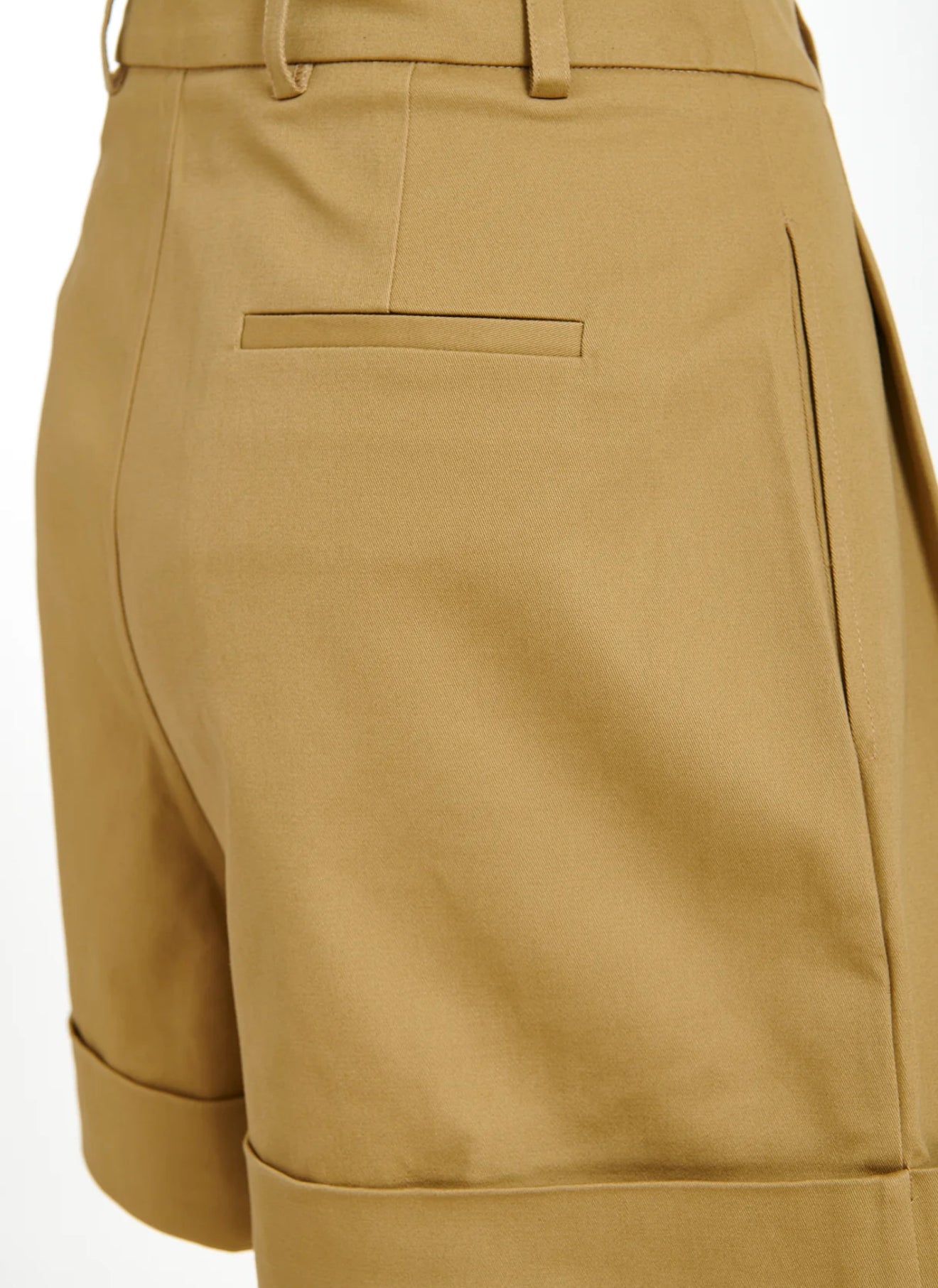 Essentiel Antwerp Faint Wide Leg Shorts - Oat Cappuccino
