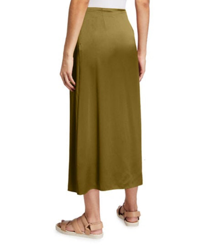 Vince Side Pleat Wrap Skirt