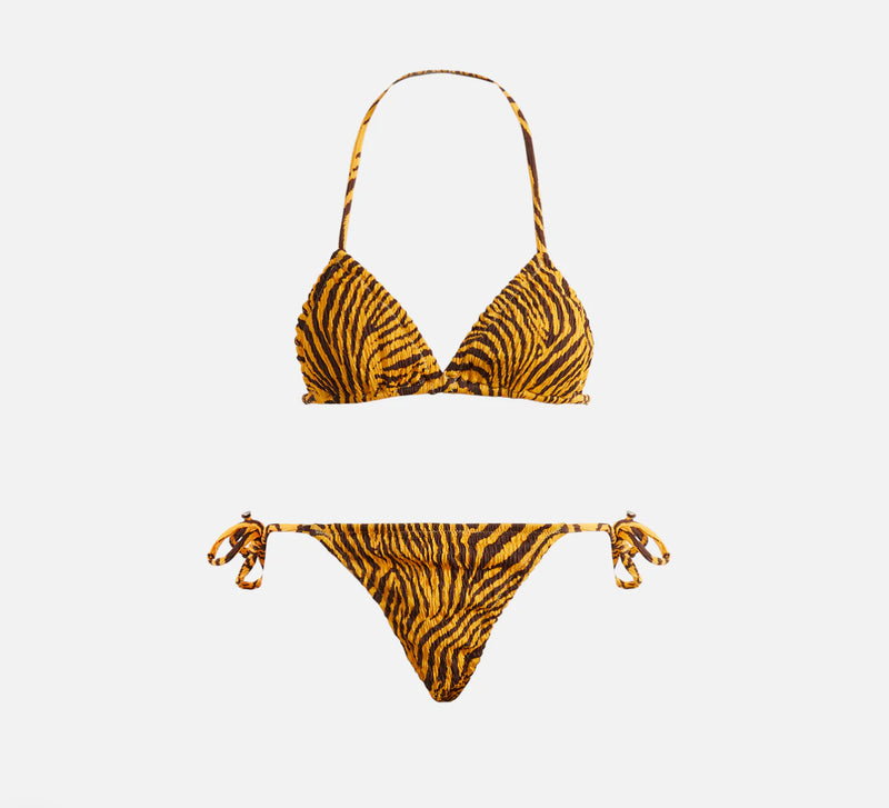 Reina Olga Concetta Bikini - Tiger Seersucker