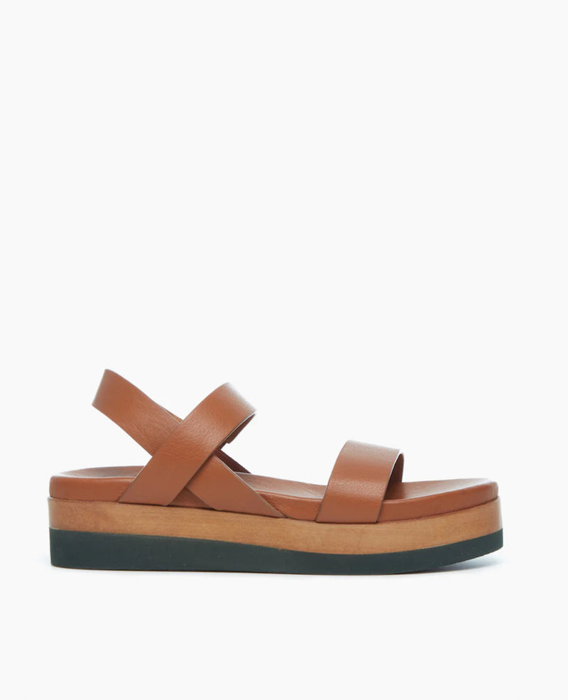 Coclico Dana Leather Wedge - Cuoio