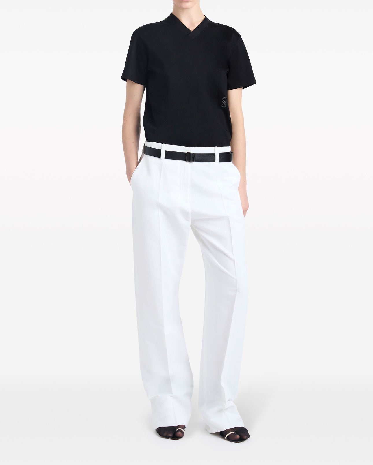 Proenza Schouler Joey Straight-Leg Trousers - White