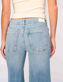 DL1961 Hepburn Wide Leg Low Rise Jean - Ravello