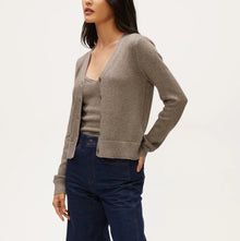 Michael Stars Ruiz Metallic Cardigan - Pewter