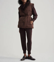Varley Lanville Reversible Gilet - Chestnut/Coffee Bean