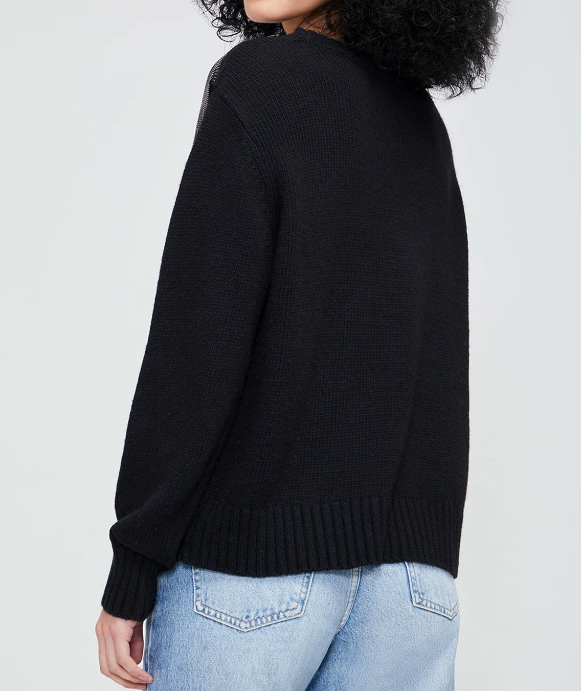 Wildfox Charleston Sympatico Sweater - Jet Black