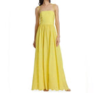 alice + olivia Juniper Tie Strap Dress - Lemon