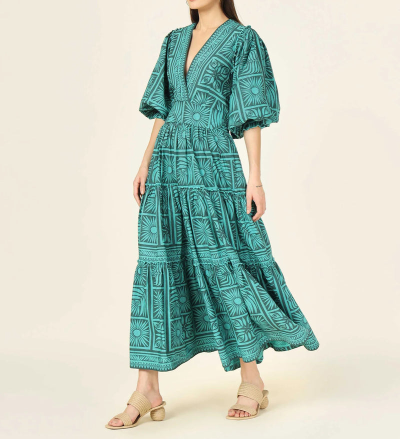 Omika Sloane Maxi Dress - Tashi Palm