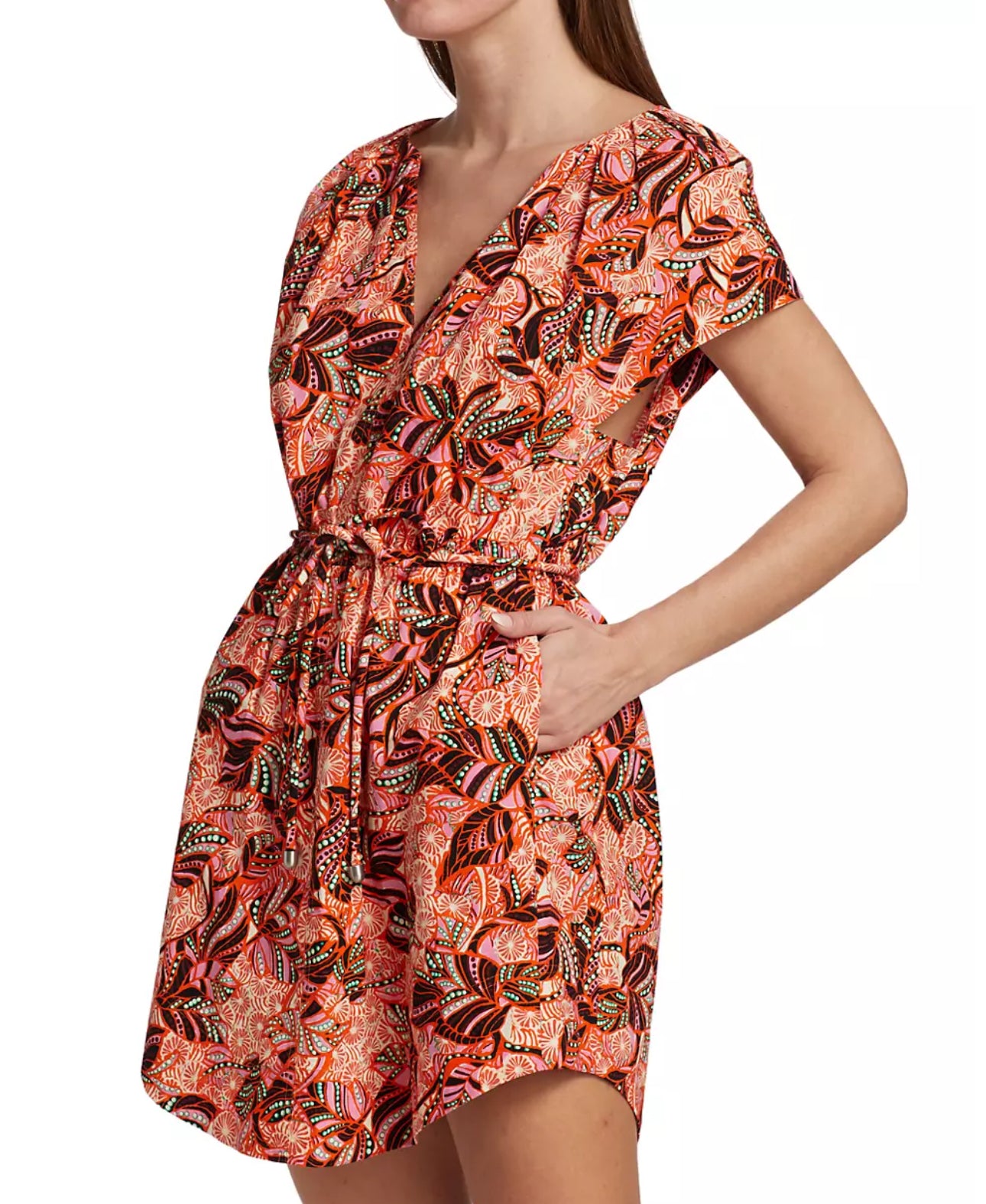 A.L.C. Alice Floral Print Mini Dress