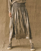 The Great. The Viola Skirt - Silver
