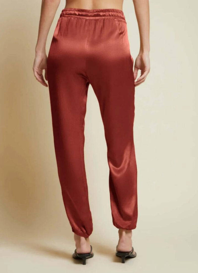 Nation Ltd Del Rey Sateen Pants - Rust