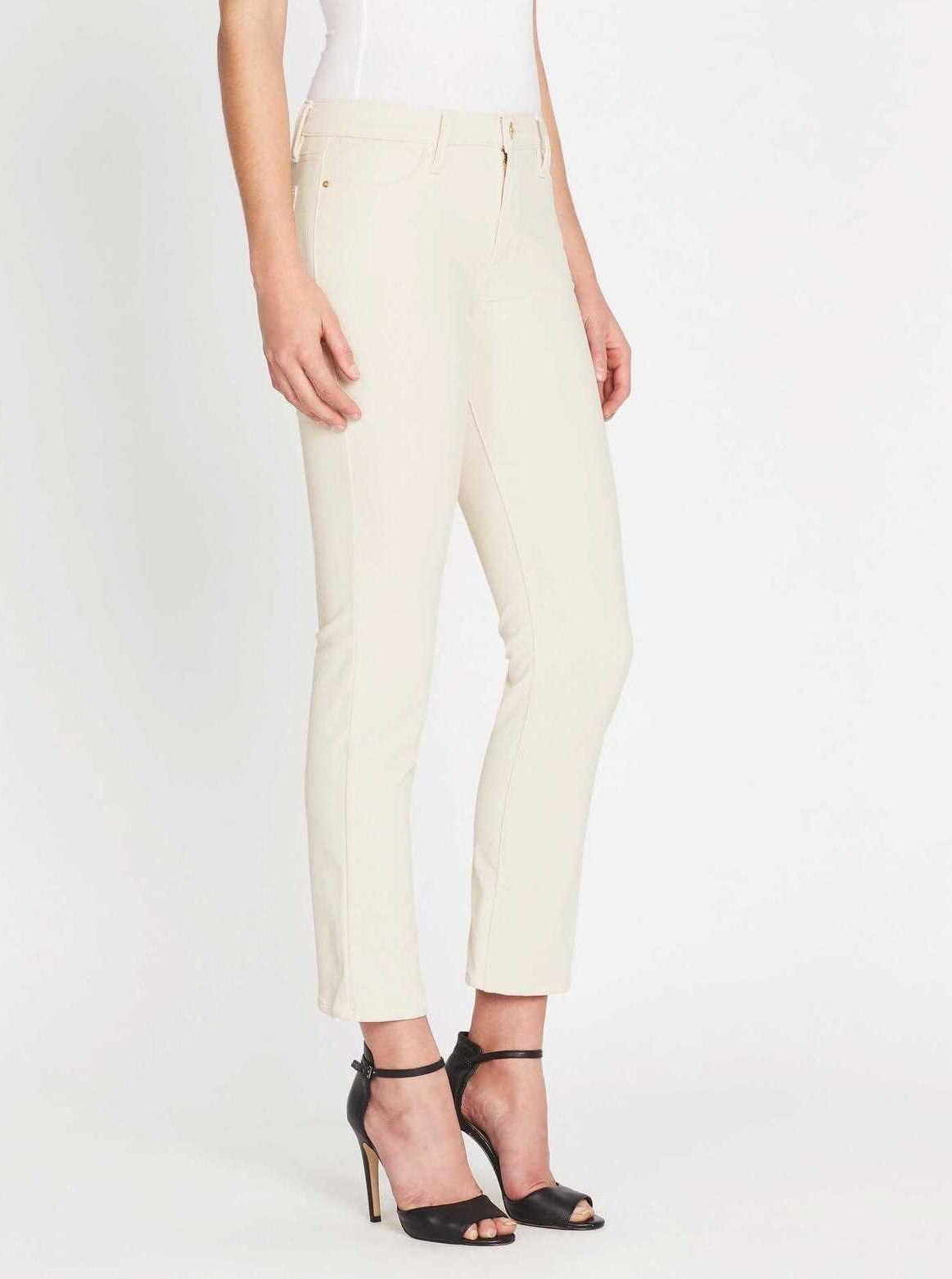 Frame Le High Straight Cord - Off White
