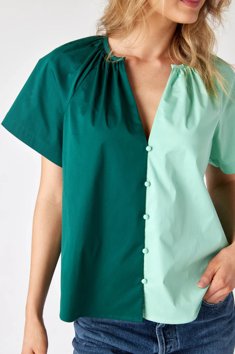 Crosby By Mollie Burch Cooper Top - Botanical Colorblock