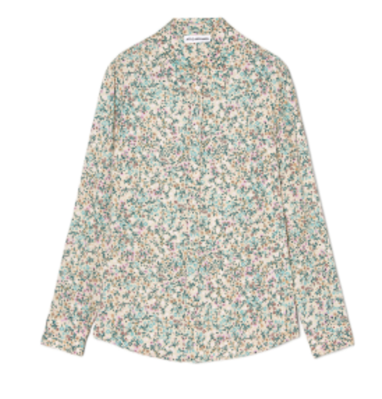 ATTIC AND BARN Azalea Pattern Long Sleeve Shirt