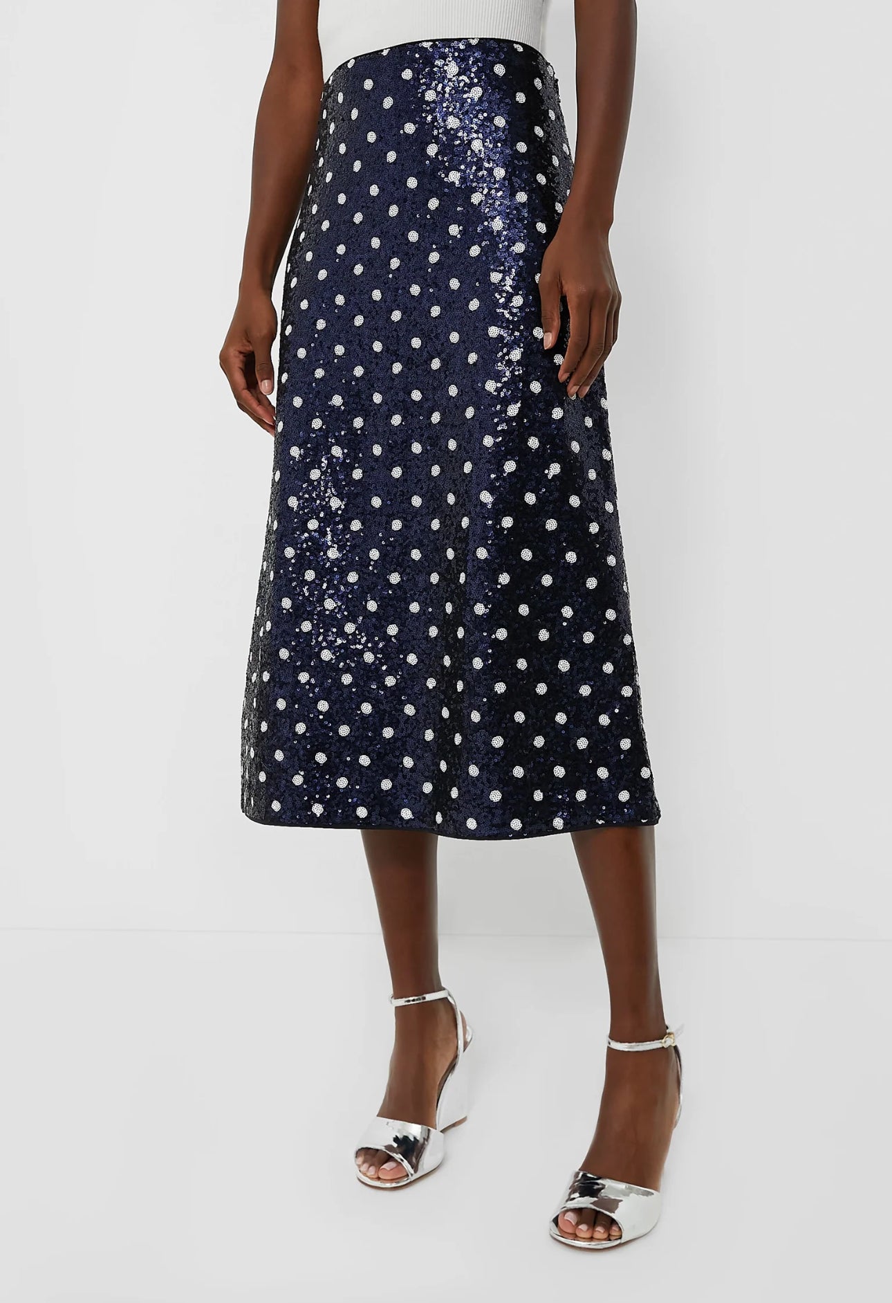 Baum und Pherdgarten Navy Dotted Sequence Jily Skirt