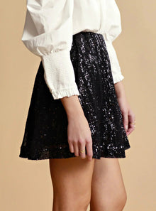 byTiMo Sequin Mini Skirt - Black