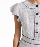 Shoshanna Connie Dress - Winter White/Jet