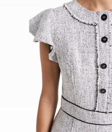 Shoshanna Connie Dress - Winter White/Jet