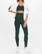 The Upside Peached 28" High Rise Pant - British Racing Green
