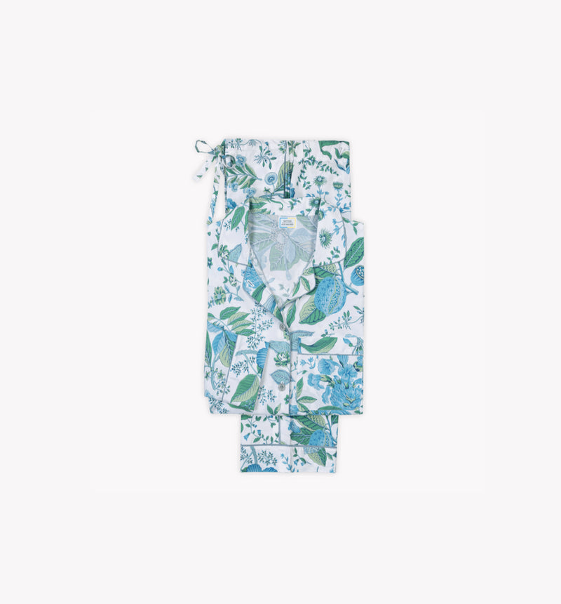 Matouk Luca Pajama Set - Pomegranate Sea