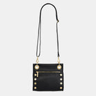 Hammitt TONY SML Leather Crossbody Bag - Black/Brushed Gold