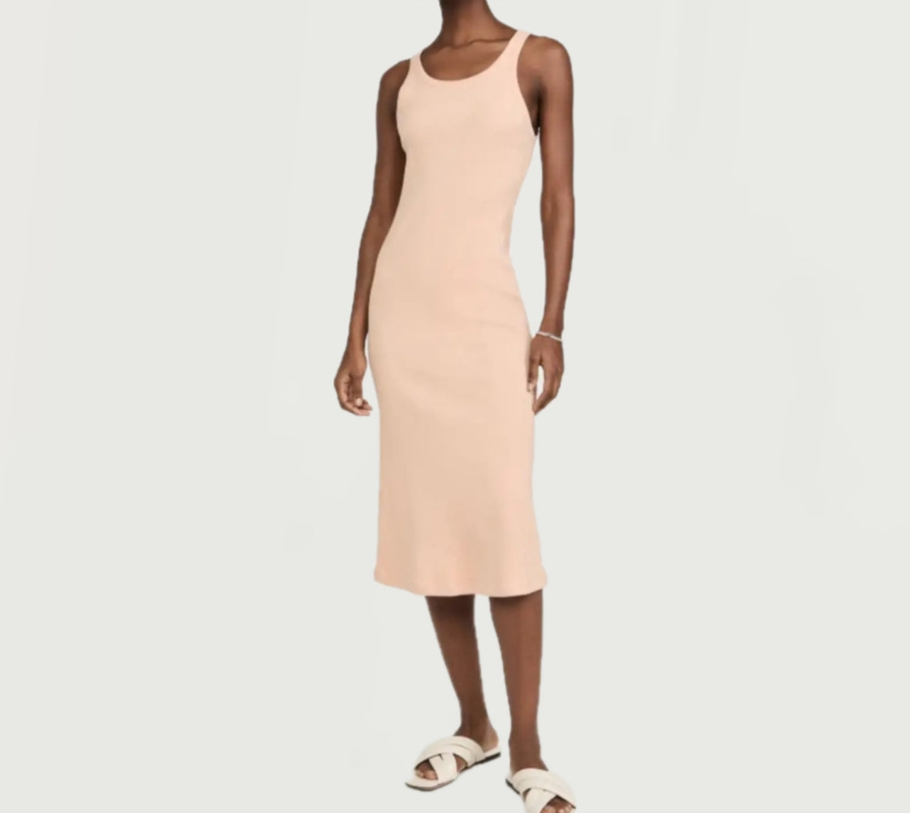 AMO Long Rib Tank Dress - Canyon