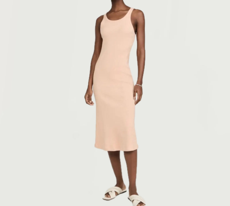 AMO Long Rib Tank Dress - Canyon