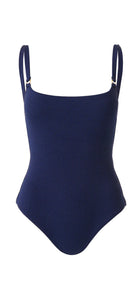 Melissa Odabash Tosca Ridges Swimsuit - Navy