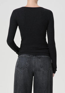AGOLDE Corey Scoop Neck Tee - Katniss
