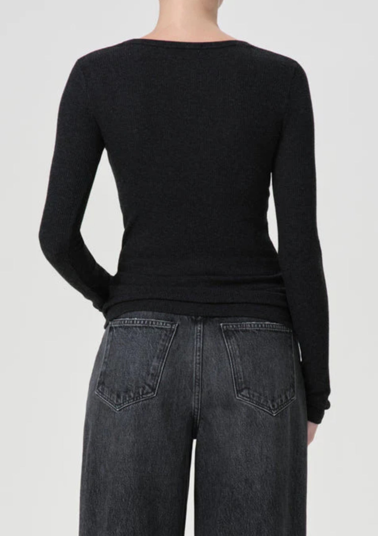 AGOLDE Corey Scoop Neck Tee - Katniss