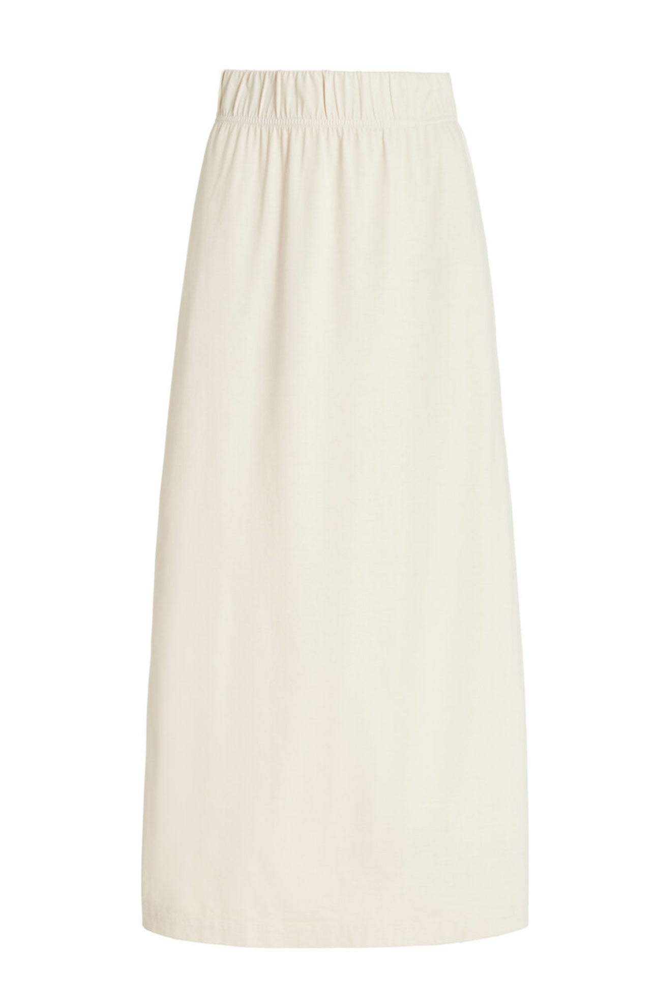 Les Tien Max Stretch Cotton-Modal Maxi Skirt - Ivory