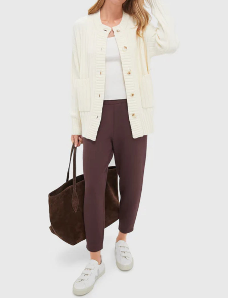 Varley Pensdale Relaxed Knit Jacket - Egret