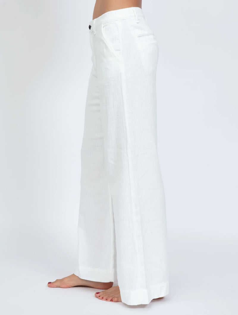 ASKK NY Cropped Brighton Twill Jeans - Ivory