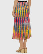 Saloni Diana Pleated Skirt - Uzbek Ikat