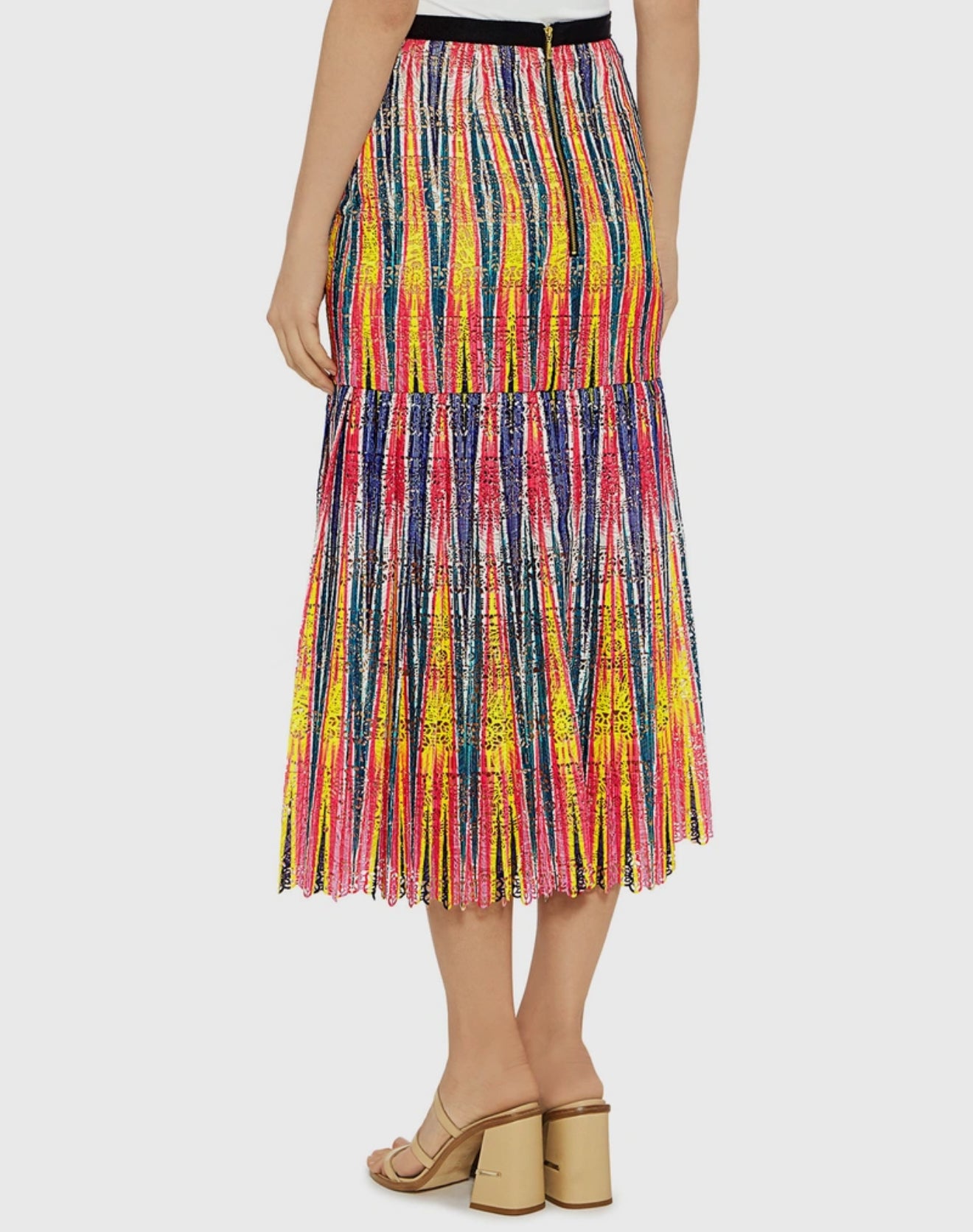 Saloni Diana Pleated Skirt - Uzbek Ikat