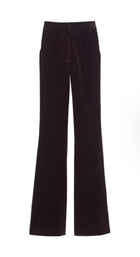 A.L.C. Sophie II Velvet Pants - Chocolate Plum