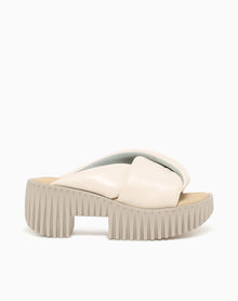 4CCCCEES Plia Anda Leather Platform - Ivory