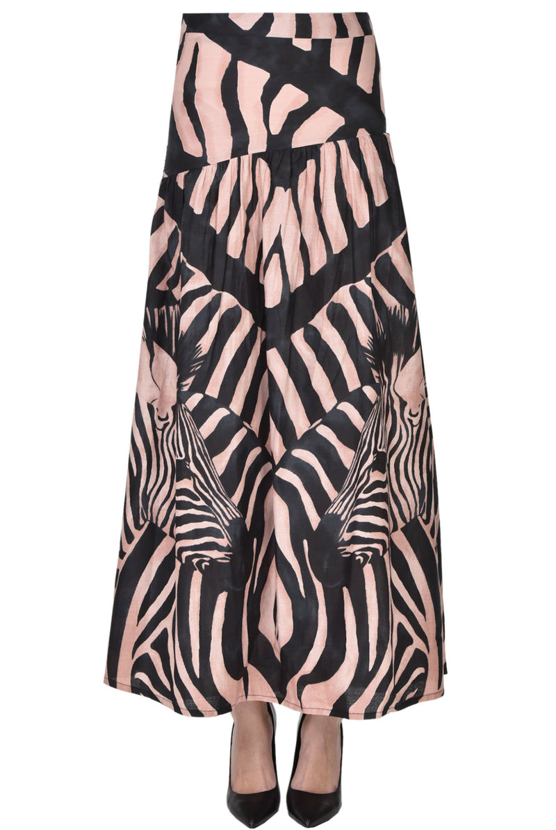 Connor & Blake Pamela Skirt - Crazy Zebra Pink