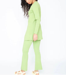 Callahan Knitwear Jenn Cardi Set - Basil
