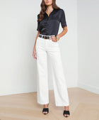 L’Agence Scottie Wide-Leg Jean - Blanc
