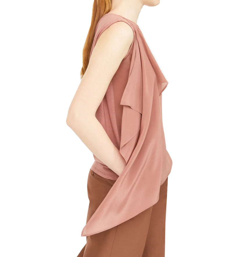 Weekend Max Mara Weekend Sequoia Jersey & Silk Top