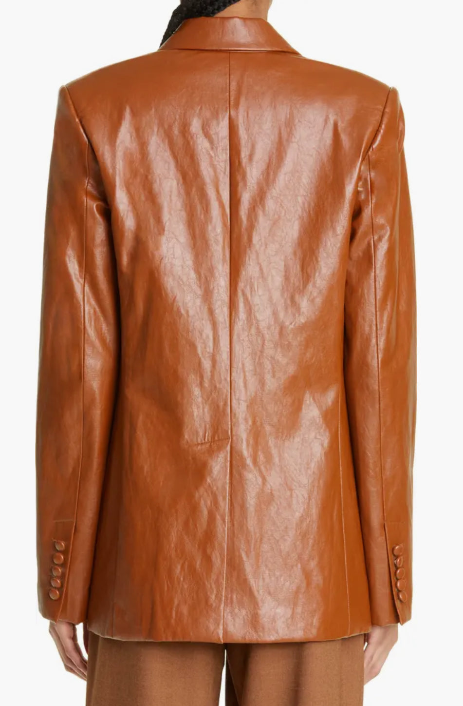 A.L.C. Dakota Vegan Leather Jacket - Cognac