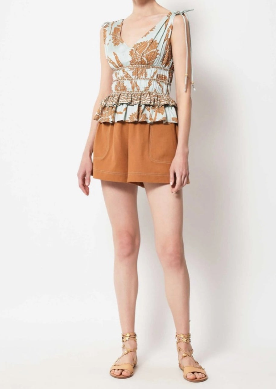 Omika Adaline Blouse - Nia Seafoam