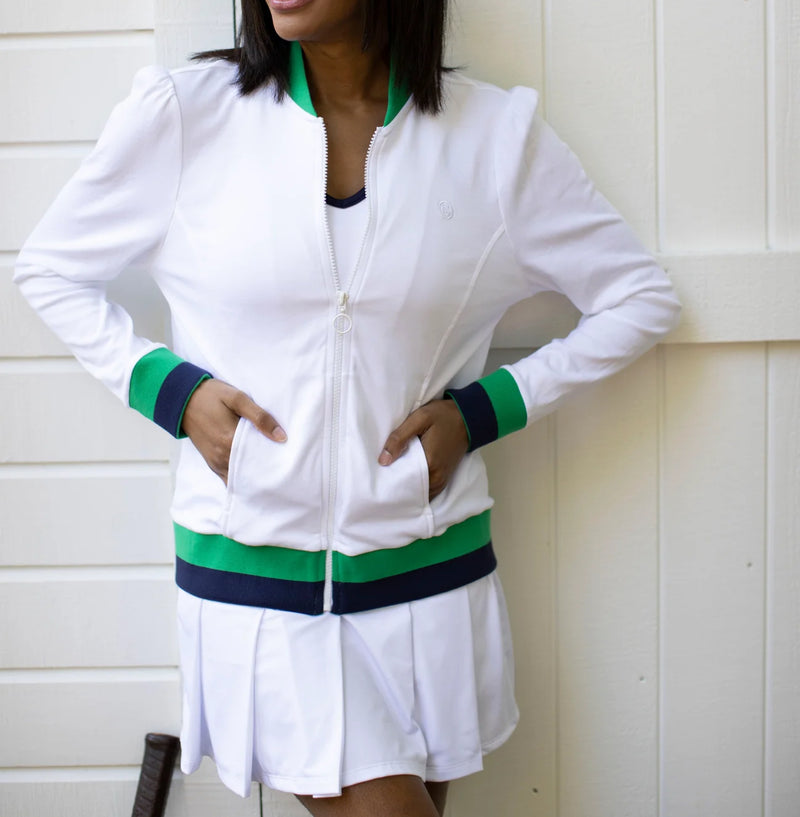 Club & Court Dynasty Jacket - Bright White