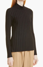 Jonathan Simkhai Janelle Ribbed Open Back Top - Black